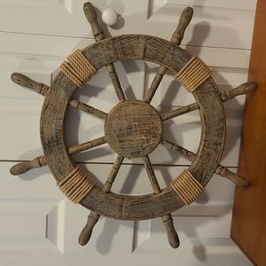 Wooden Ship Wheel